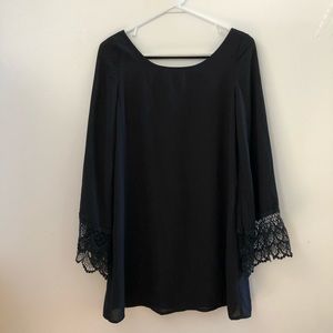 Silky Black Tunic